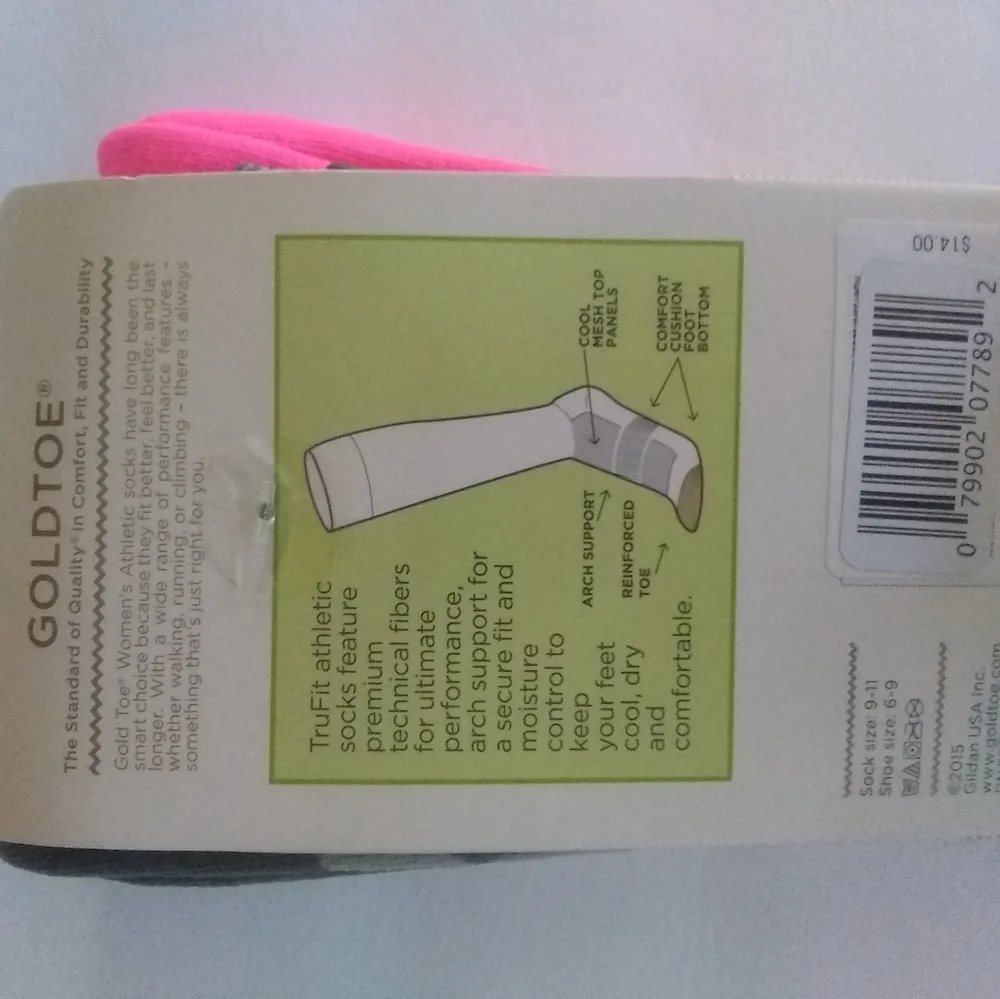 NWT 2 Pair GOLDTOE  TruFit Arch Support Knee High
